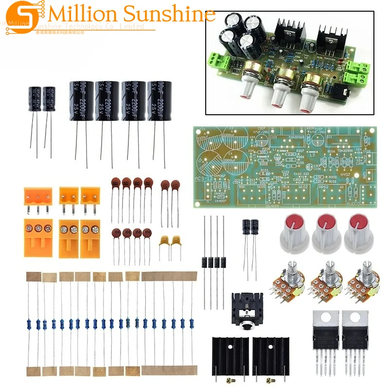 TDA2030A DIY Kit Amplifier Dual Channel Power Board DIY Kit for Arduino Production Training Suite Student lab TDA2030