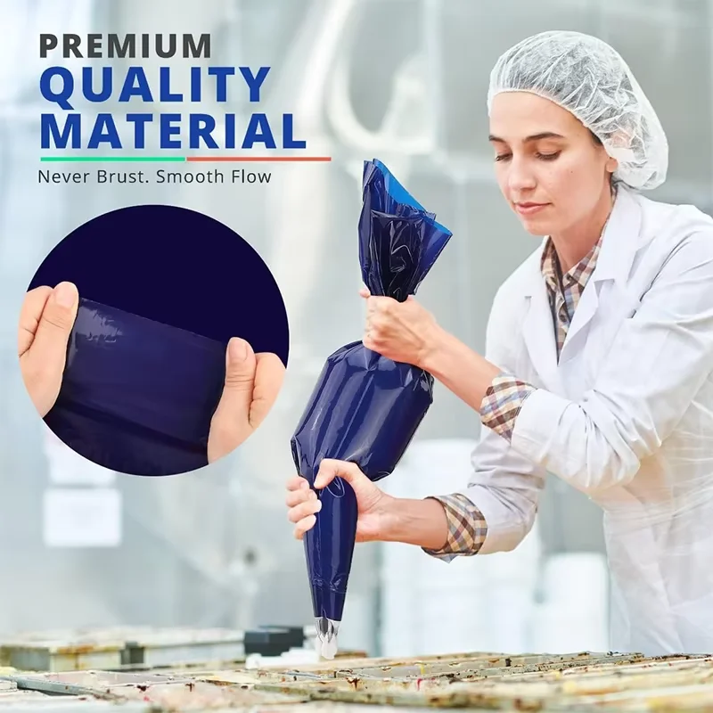 أكياس الأنابيب الكبيرة القابل للتصرف 21 بوصة أكياس الأنابيب القابل للتصرف المضادة للانفجار أكياس الثلج سميكة المعجنات لتزيين الكعك الصقيع