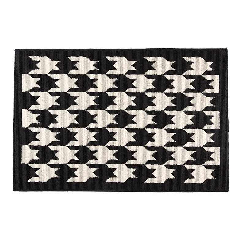 Qianniao Grid Entry Mat Household Dust Removal Wear-resistant Carpet Minimalist Bathroom Absorbent Non Slip Rug Doormat Kitchen