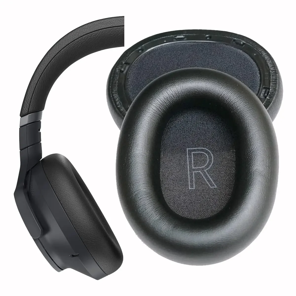 V-mota-パナソニックEAH-A800E-S、EAH-A800-S、EAH-A800-K、EAH-A800、1ペアと互換性のあるワイヤレスオーバーイヤーヘッドフォン、イヤパッド、anc