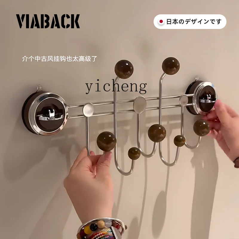 

ZYA Hook No-Drill Wall-Mounted Clothes Hook Strong Load-Bearing Entryway Door Wall Storage Clothes Hanger