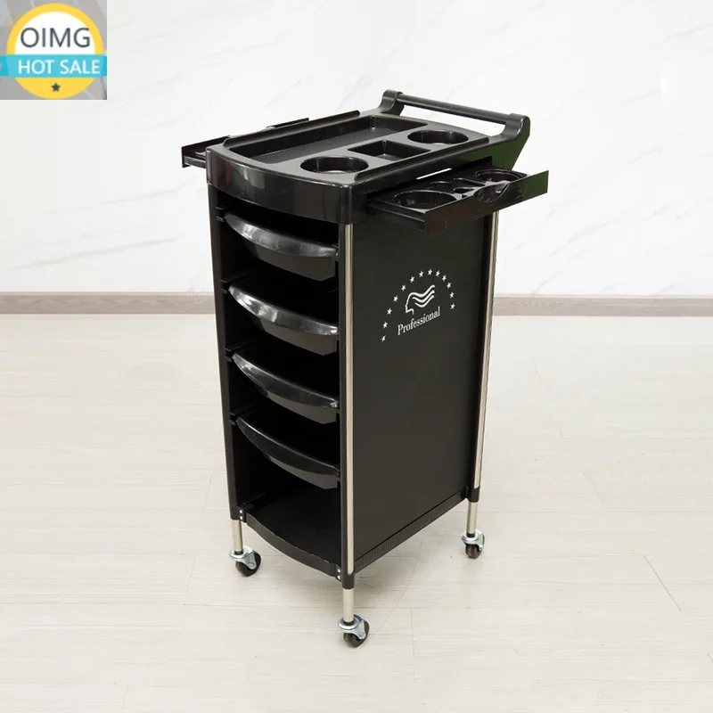 Professional Cool Trolley Aesthetic Luxury Auxiliary Beauty Organizers Trolleys Storage Morden Rollwagen Salon Furniture