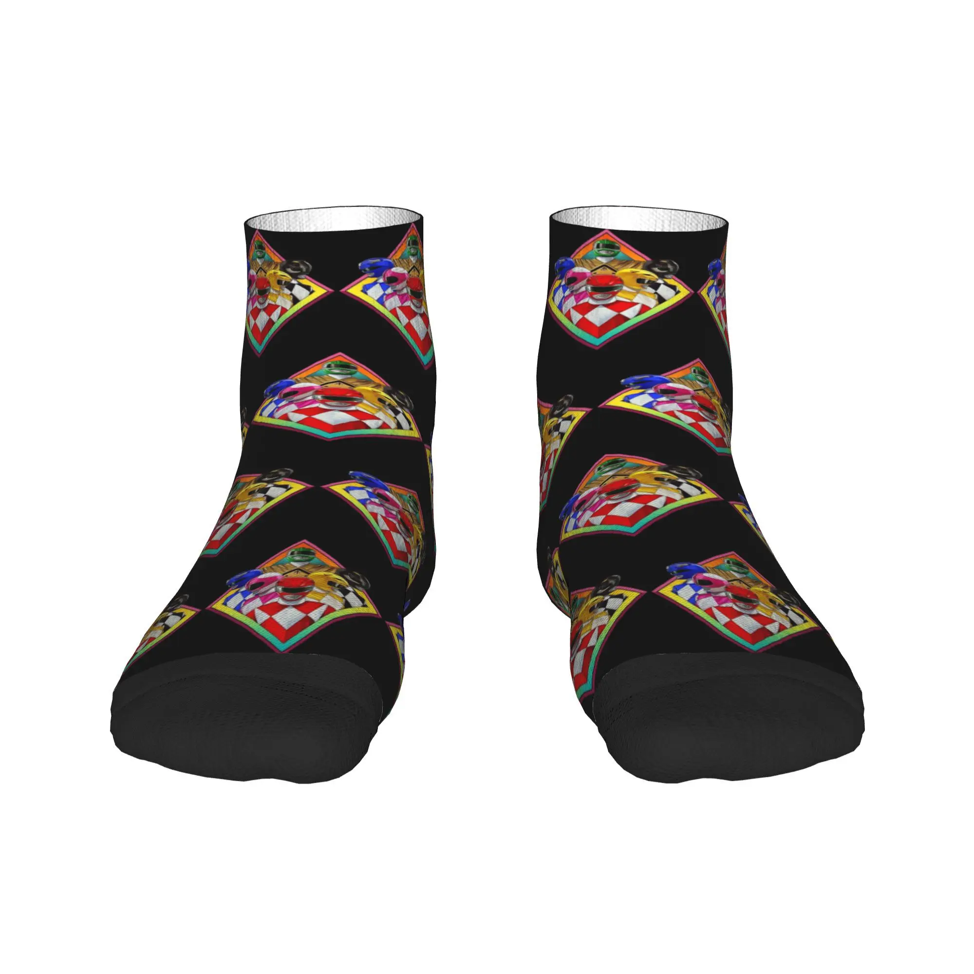 

Mighty Morphin Power Ranger Socks Harajuku Super Soft Stockings All Season Socks Accessories for Unisex Christmas Gifts