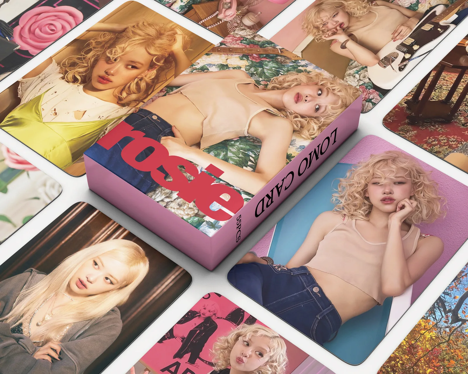 55Pcs/Set Kpop ROSÉ New Album Stoxic Till The End Lomo Card Postcard Photo Print Cards Picture For Fans Collectible Cards