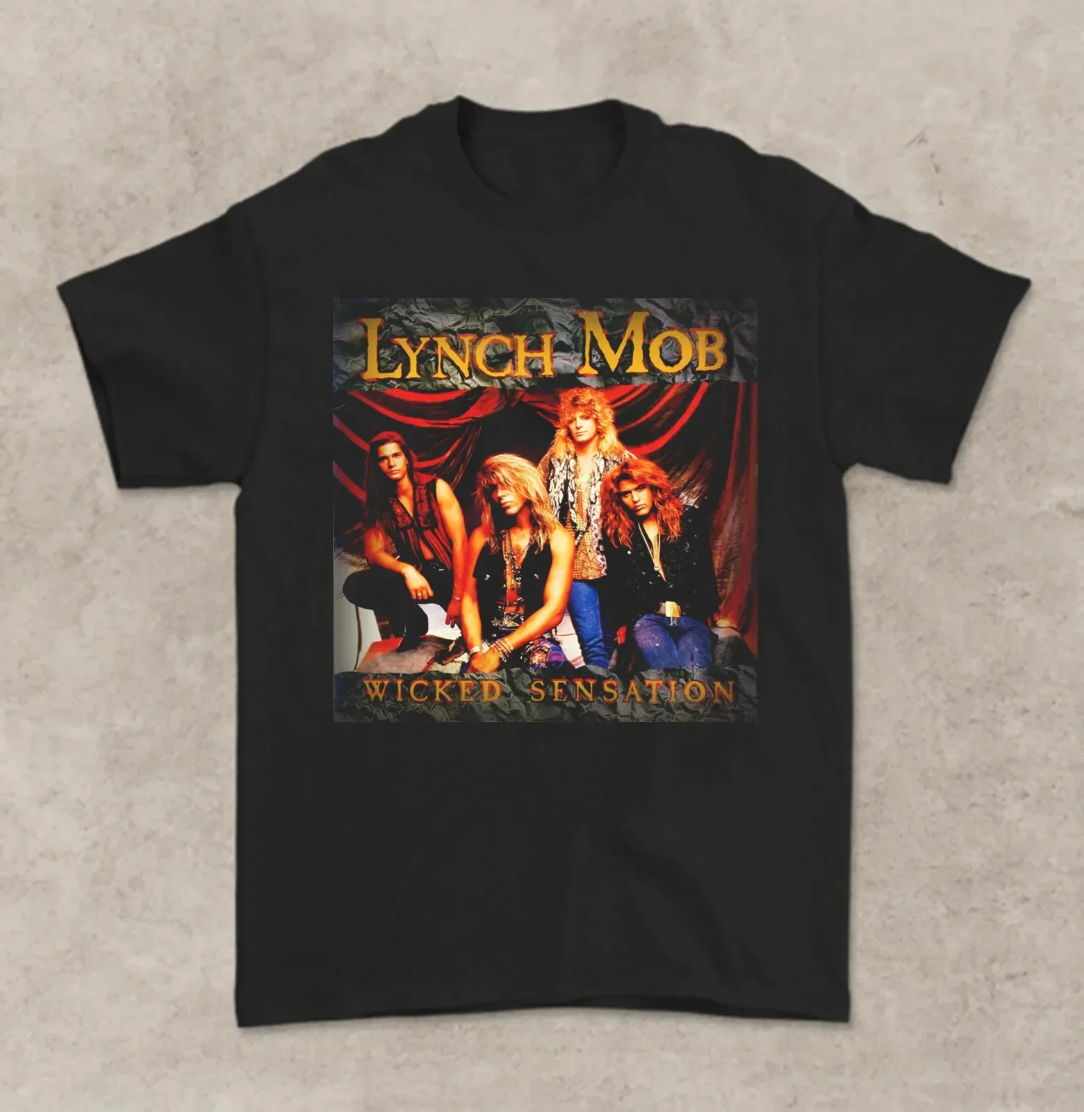 Rare Lynch Mob Wicked Sensation Black Men T-Shirt Gift Xmas S to 5XL PM199