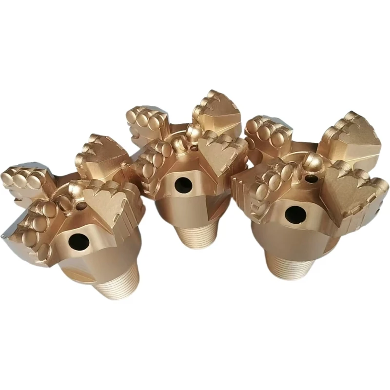 High Quality 4 Wings Non Core Diamond PDC Bit Drag Bits for Water Well Drilling