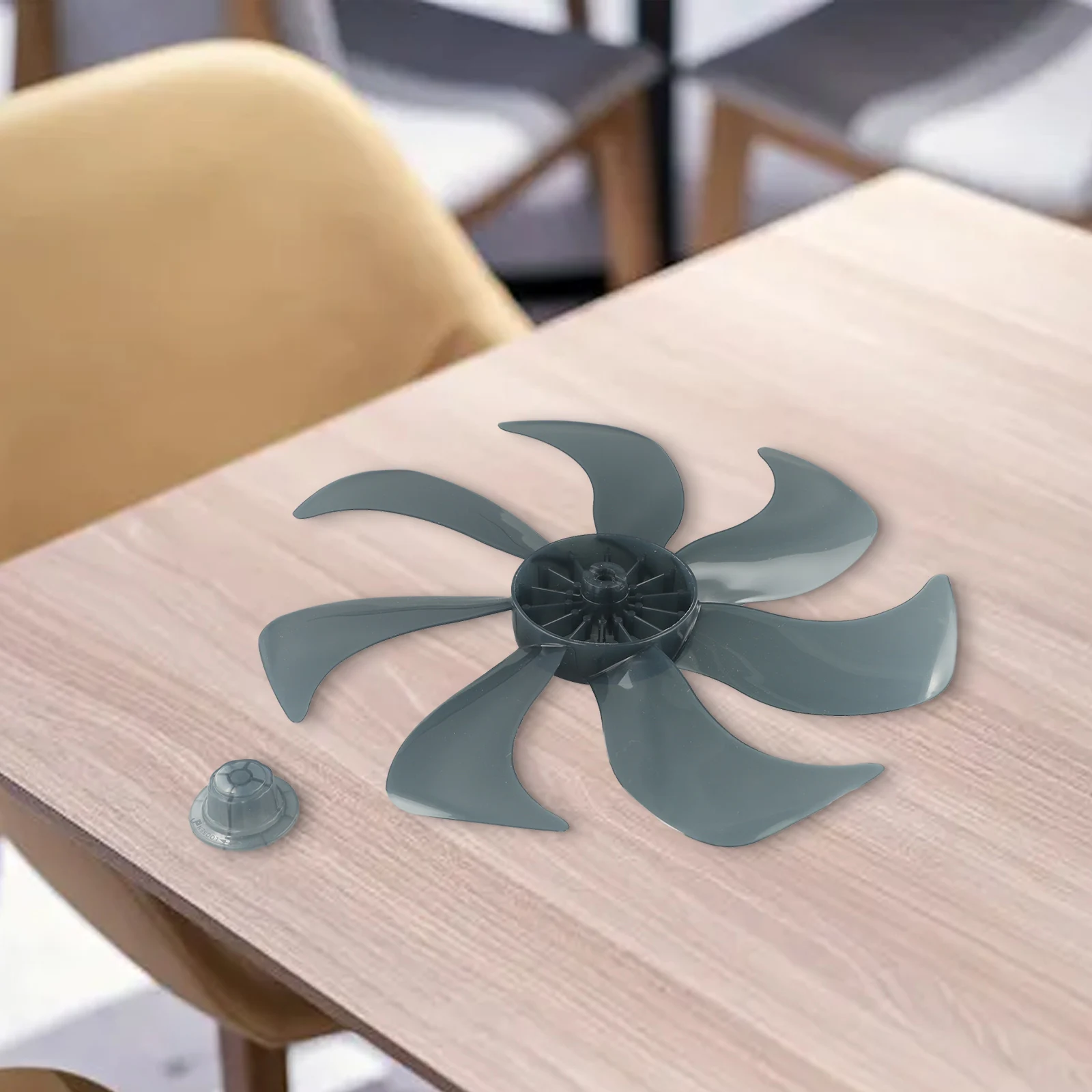 Fan Blade Replacement 14 Inch Floor Fan Blade Household Fan Blade Lightweight Nut Cover Included Solid Plastic Household Use