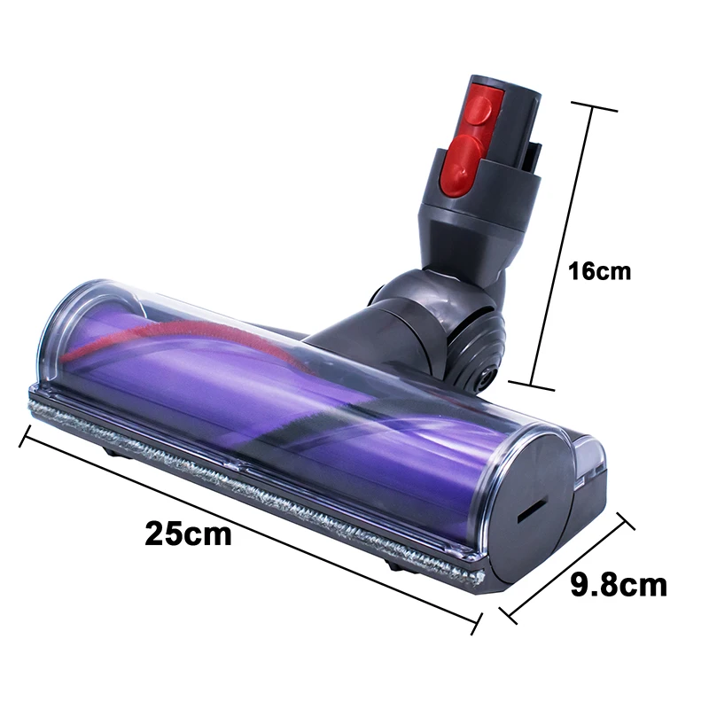 Direct Drive Motor Cleaning Head For Dyson V7 V8 V10 V11 V15 Cordless Vacuum Cleaner Parts Accessories Turbine Floor Brush Head