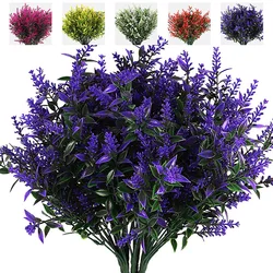 35cm 7 forcella foglia artificiale orecchio lavanda matrimonio decorazione della casa grano orecchio fiore progetto fiore artificiale decorazione esterna