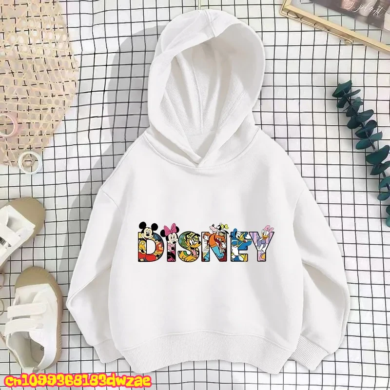 2026 ديزني ميكي طباعة الخريف والشتاء الفتيات بلوزات الأولاد المألوف فضفاض ملابس أنيقة ملابس الأطفال الكرتون #2