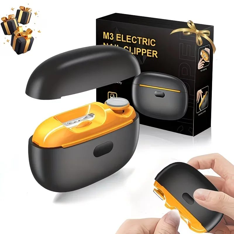 Rechargeable 2-in-1 Electric Nail Clipper And Trimmer - Quiet Automatic Nail Sharpener Safety Feature for Efficient Nail Care