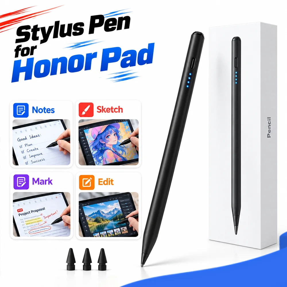Active Stylus Pen for Huawei MatePad Pro 13.2 Air 11.5S 11 SE, Pencil for Honor Pad 9 Pro V7 MagicPad Android Tablet Touch Pen