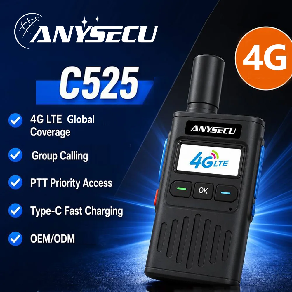 anysecu-c525-4g-poc-walkie-talkie-mini-ultra-light-1000mah-type-c-gps-optional-southeast-asia-version-two-way-radio-ptt-intercom