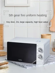 220V small microwave oven, household mechanical rotary table heating, easy to operate, suitable for the elderly and children