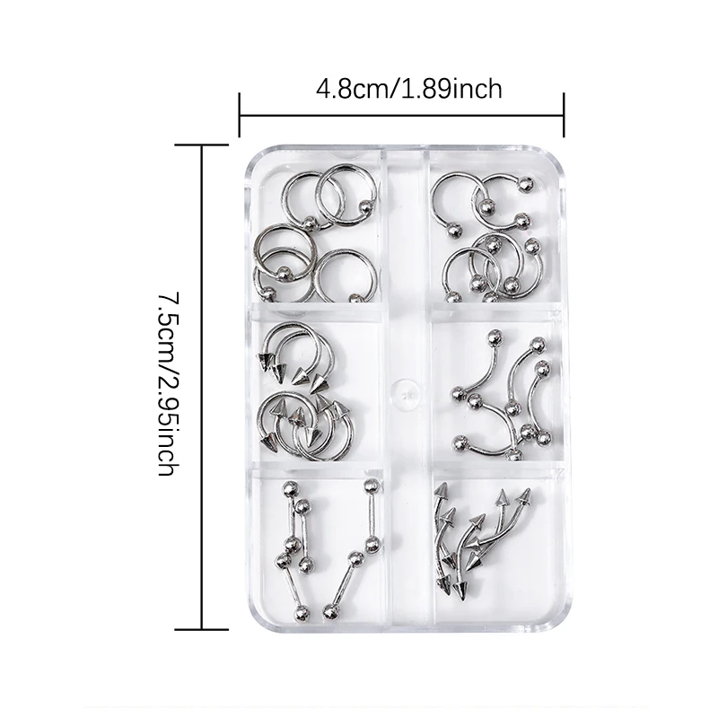 20/30/60PCS 합금 레트로 서클 네일 아트 참 3D 펑크 스타일 블랙 화이트 네일 부품 네일 장식 매니큐어 액세서리