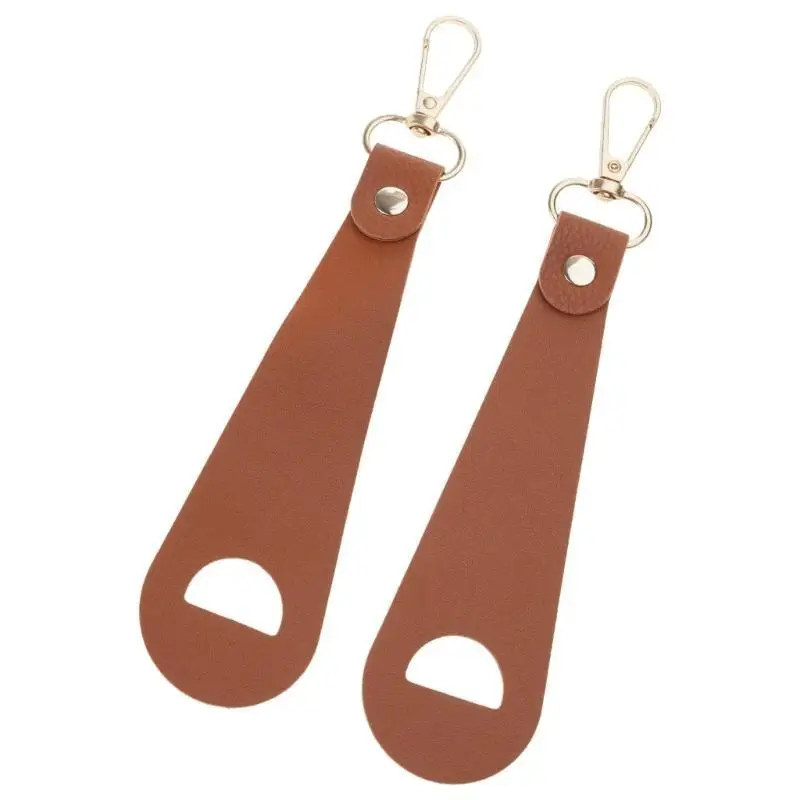 652F 2 قطعة منشفة قفاز تخزين محفظة مشبك المزالج كليب الجلود المحمولة جولف قبعات بيسبول كليب ملحقات السفر في الهواء الطلق