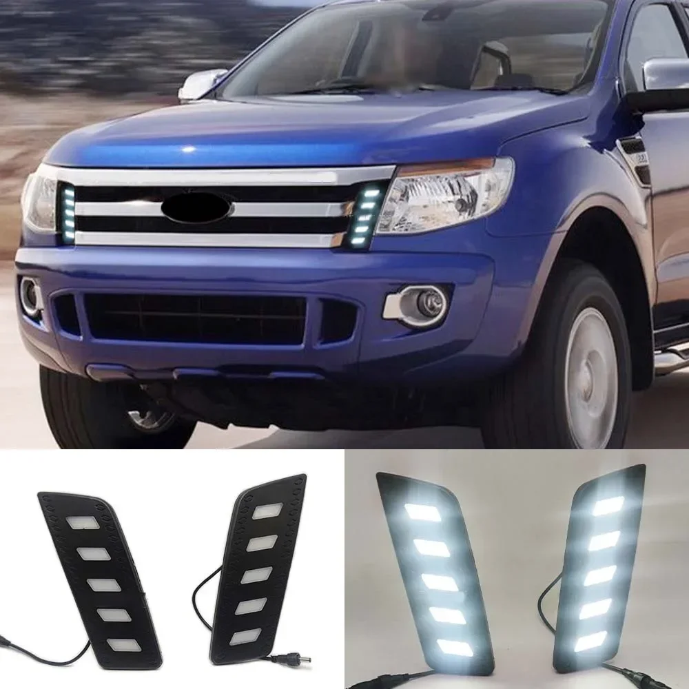 

LED Foglight Fog Lights Turn Signal Lamp Day Light for Ford Ranger T6 2012 2013 2014 Auto Parts