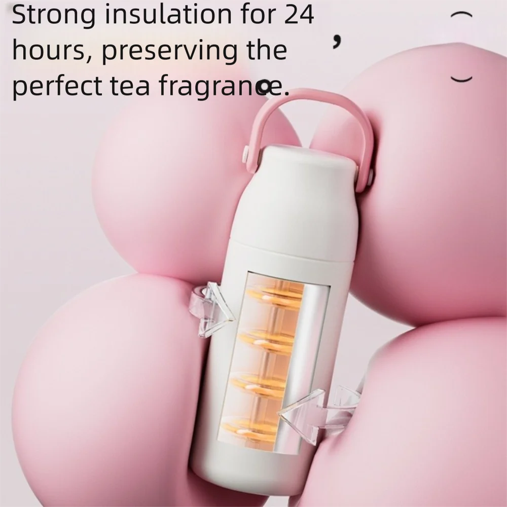 

Изолированная бутылка 500 мл, герметичная бутылка-термос из нержавеющей стали 316, большая емкость, сохраняет холод и тепло