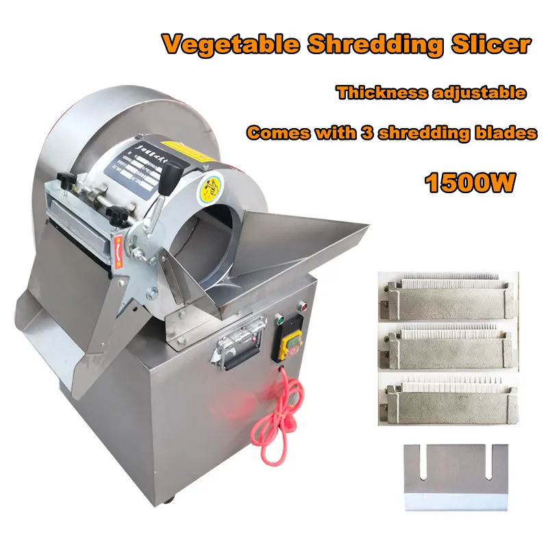 Vegetable Cutting Machine For Potatoes, Cucumbers Eggplants Tomatoes Apples Lemon Slices Shredding Machine