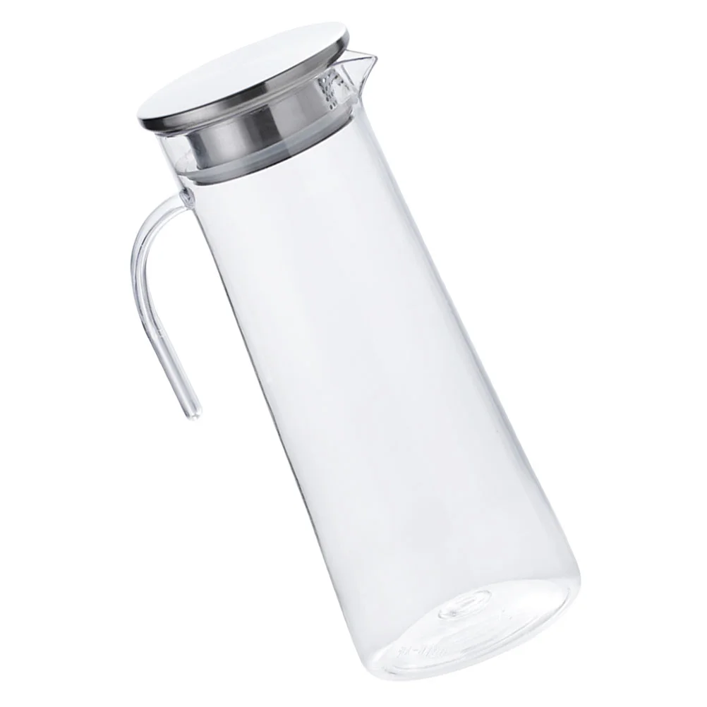 

Acrylic Stainless Steel Pitcher 2L Large Capacity Beverage Container Elegant Home Office Drinking Vessel