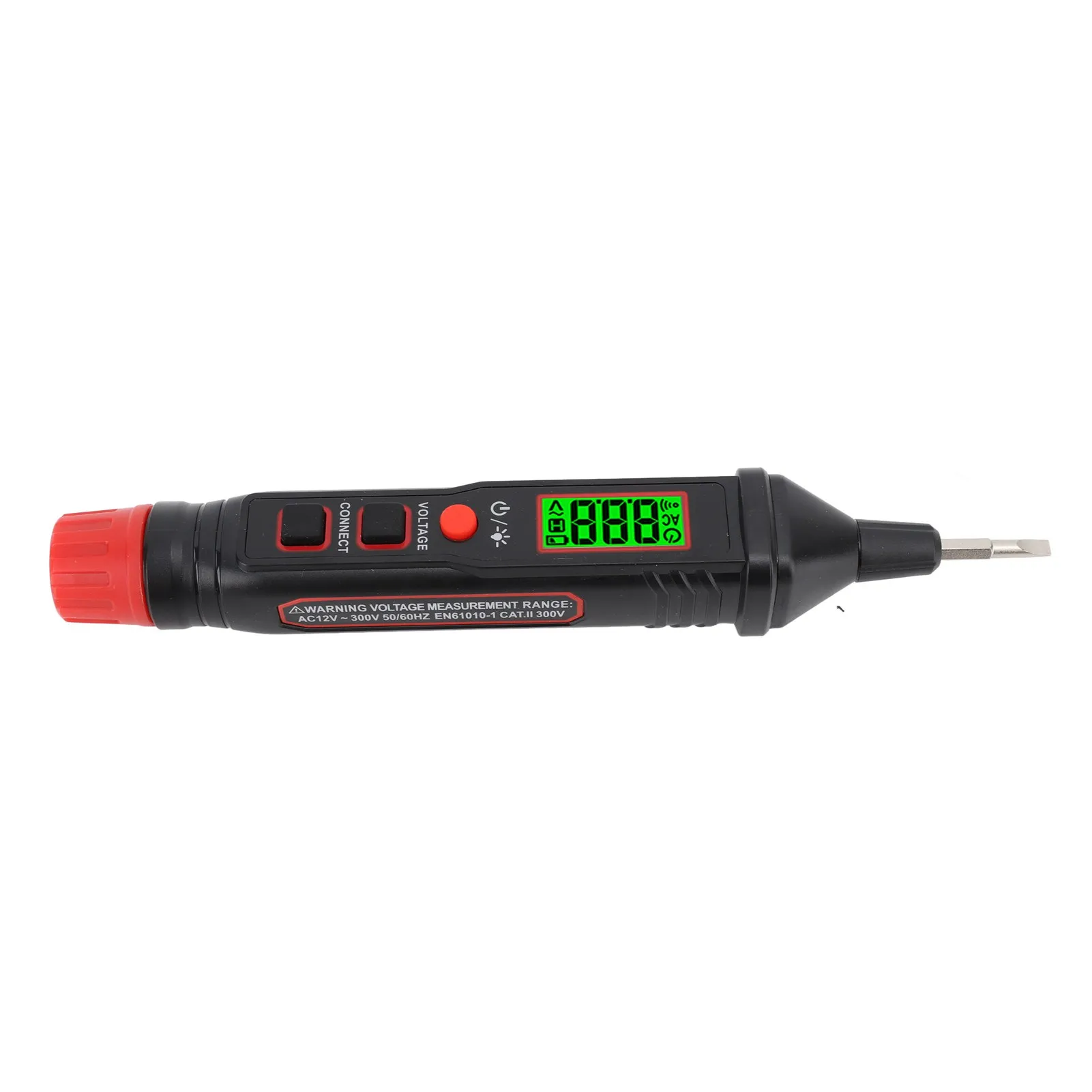 HT92 NCV Tester Pen for AC DC Voltage Detection 12V to 300V with Red Green Backlight Flashlight and Auto Shutdown