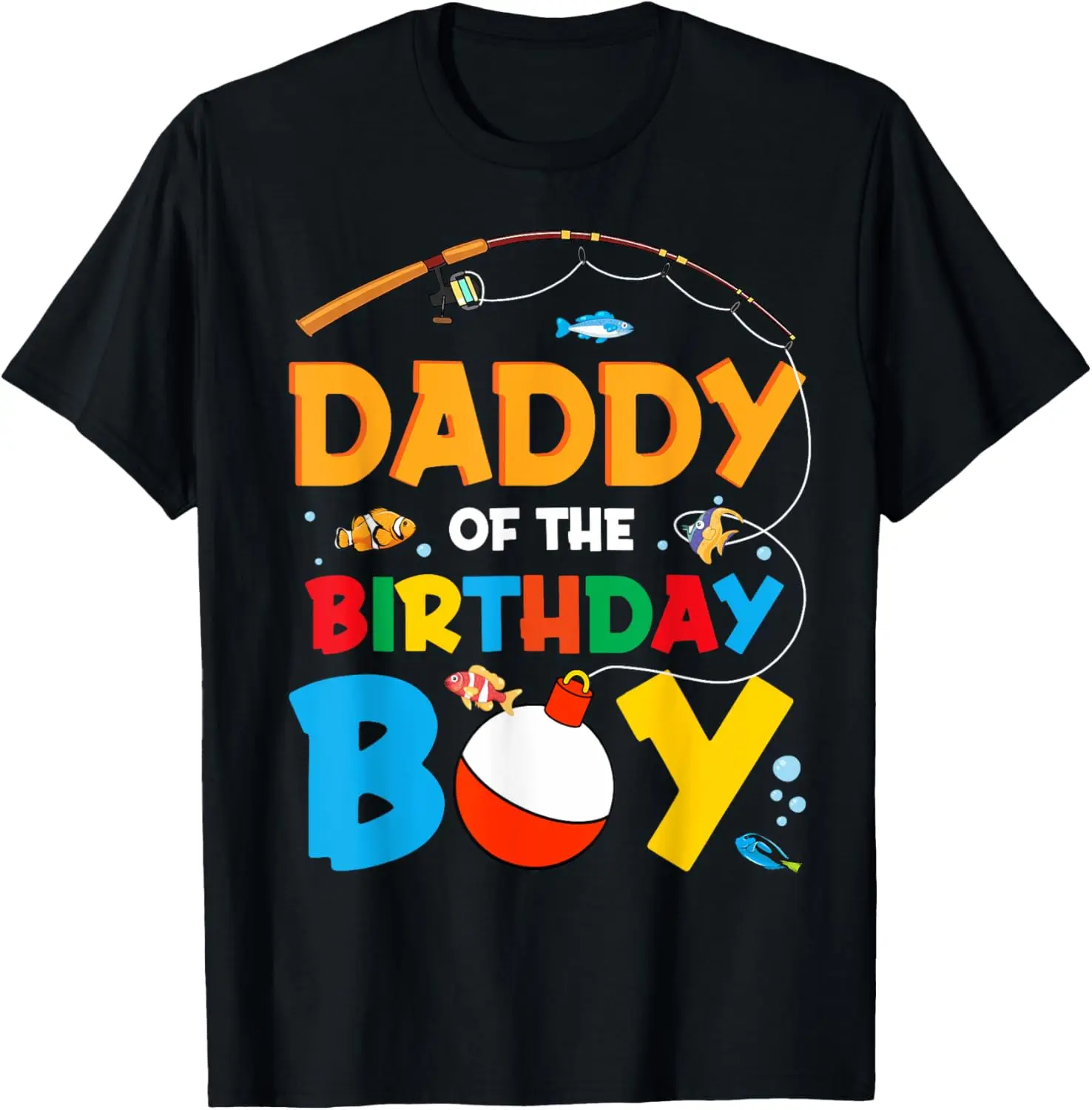 

Dad And Mom Daddy Birthday Boy Ofishally One Family Party T-Shirt，Comfortable cotton T-shirt