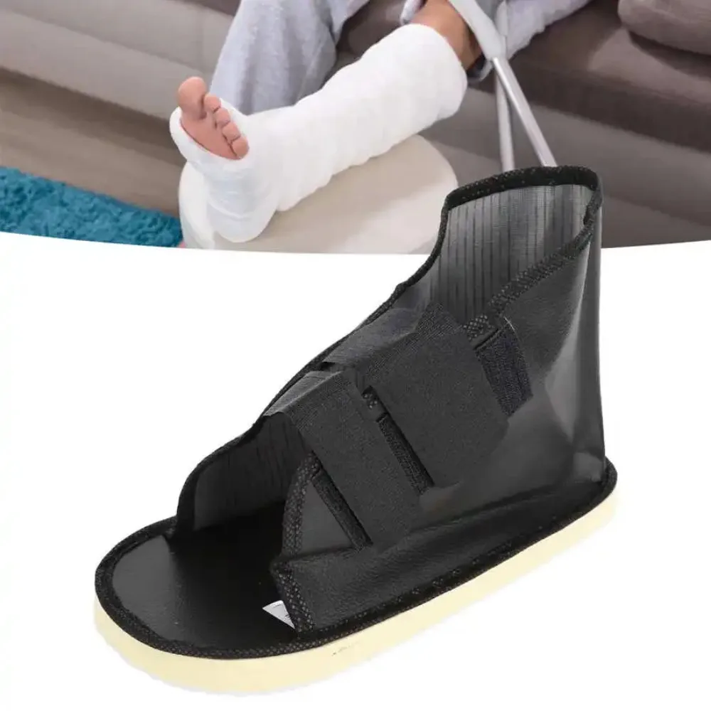 

Anti Slip Walking Cast Shoe Stable Flat Sole Adjustable Canvas Fabric Shock Absorption Recovery Foots Braces Swollen Broken Toes