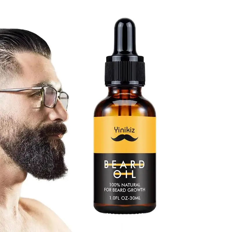 Beard Oil For Men Natural Moisturizing Beard Oil For Dry Flaky Skin 30ml Men Beard Conditioner Beard Moisturizer Relieve Beard