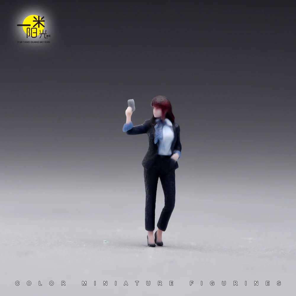 Miniaturfigur im Maßstab 1/64 Coole Business-Kleidung für junge Männer und Frauen 3D-Druck Mini-Puppe für Automodell-Dekoration und Ausstellung – Detail 40