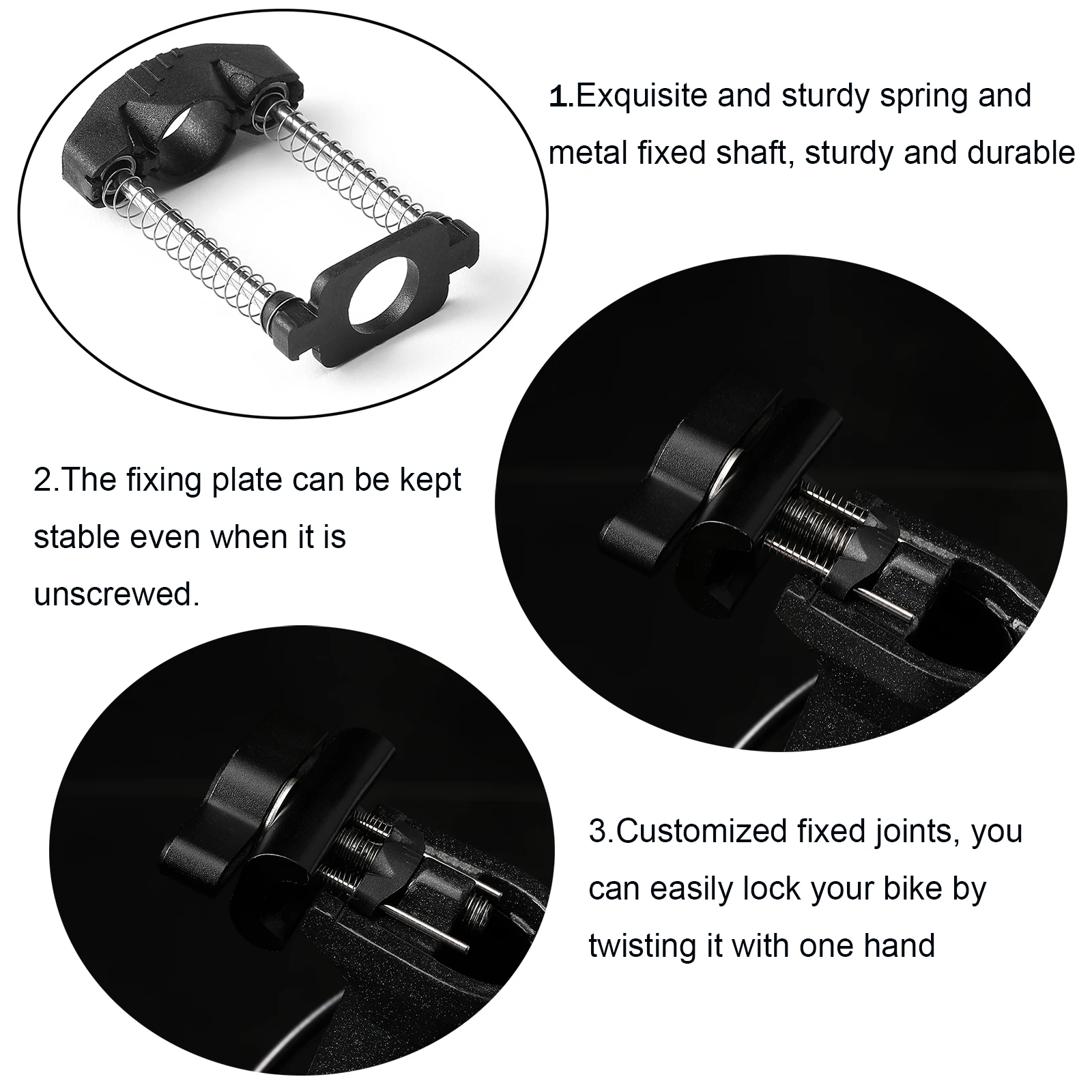 Uniwersalny, mały, materiałowy klamra DC 12-speed A/C/P typu easy twist drugiej generacji z zapięciem C, składana, bardziej wydajna, akcesoria do Bromptona.