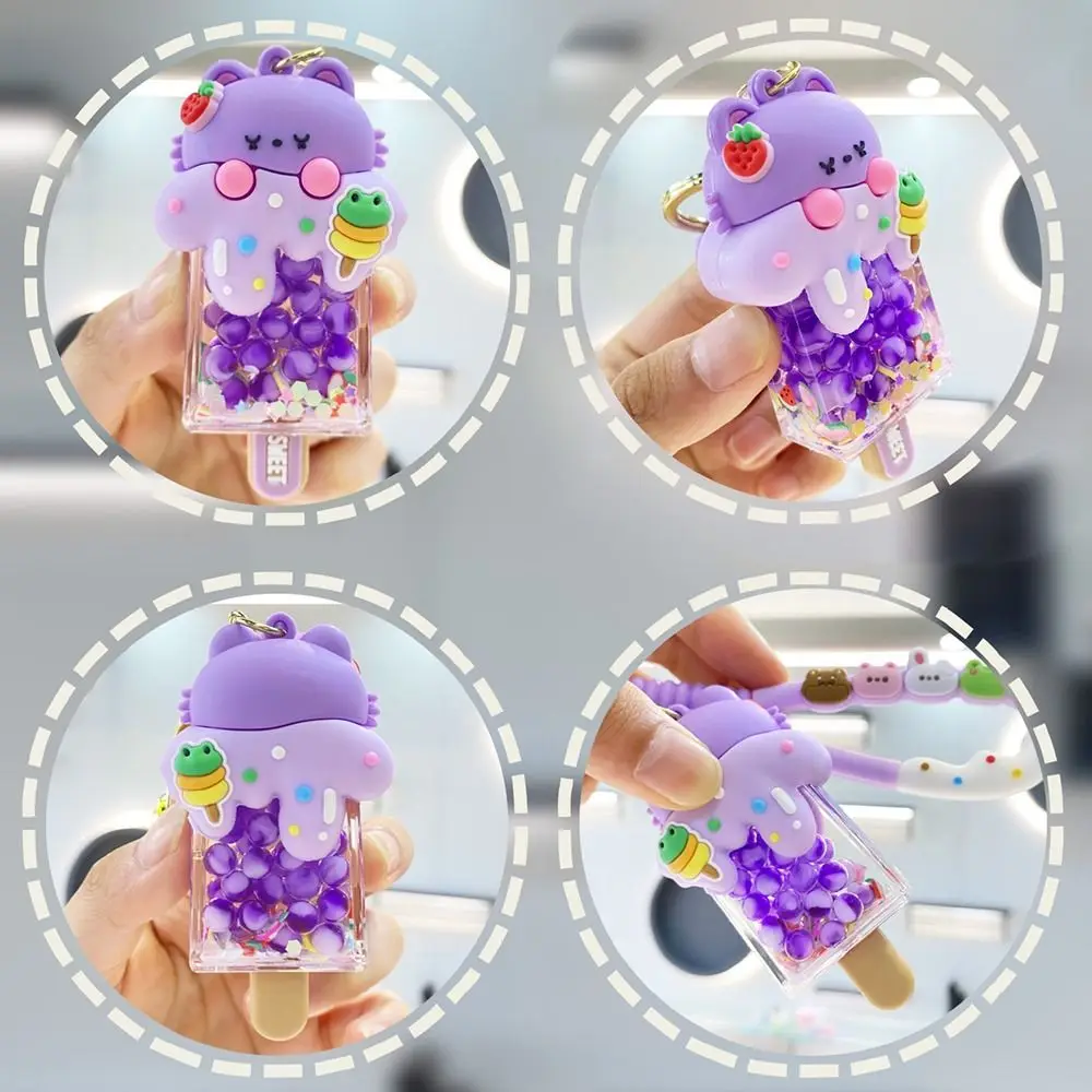 Kawali Acrylic Butter Bear Keychain Hanging Ornament Toys Dolls Pendant Gift Bag Charms