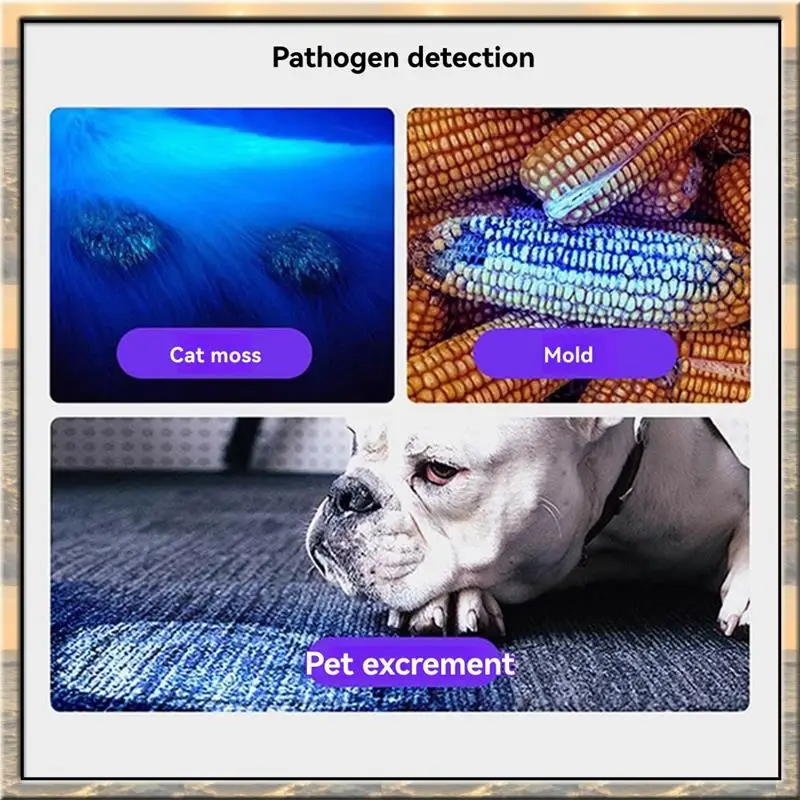 

Фонарик Apr.UV, 395 Нм, ультрафиолетовый фонарь, 4 шт., фонарик для обнаружения кошачьего мха, фиолетовый свет для обнаружения банкнот