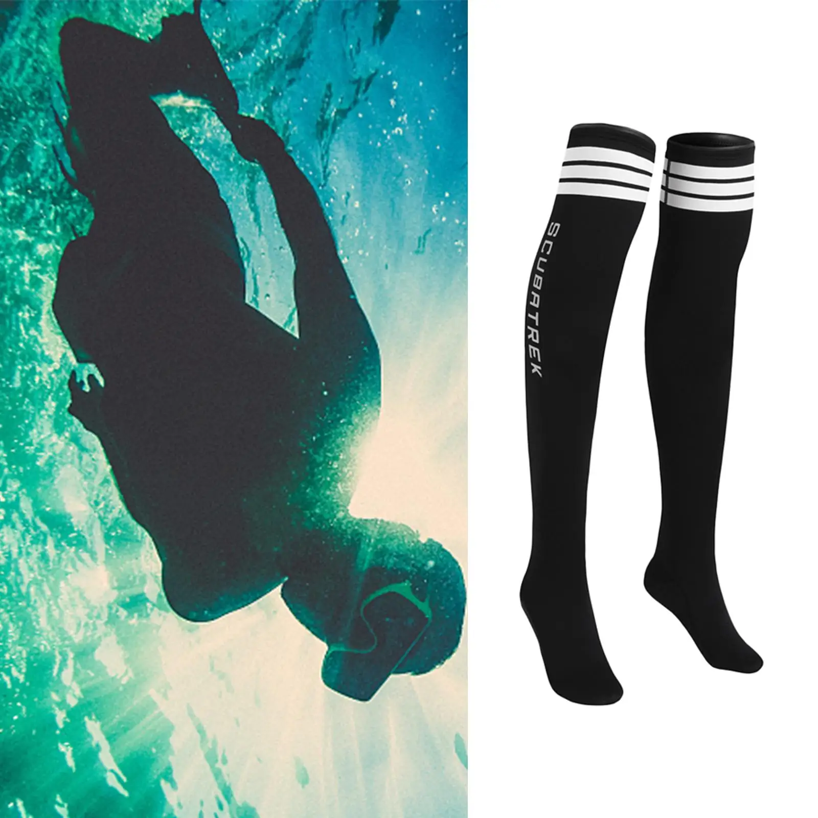 Neoprene 1.5mm barbatana meias esportes aquáticos mergulho meia antiderrapante meias wetsuit botas acessórios de mergulho para mulher