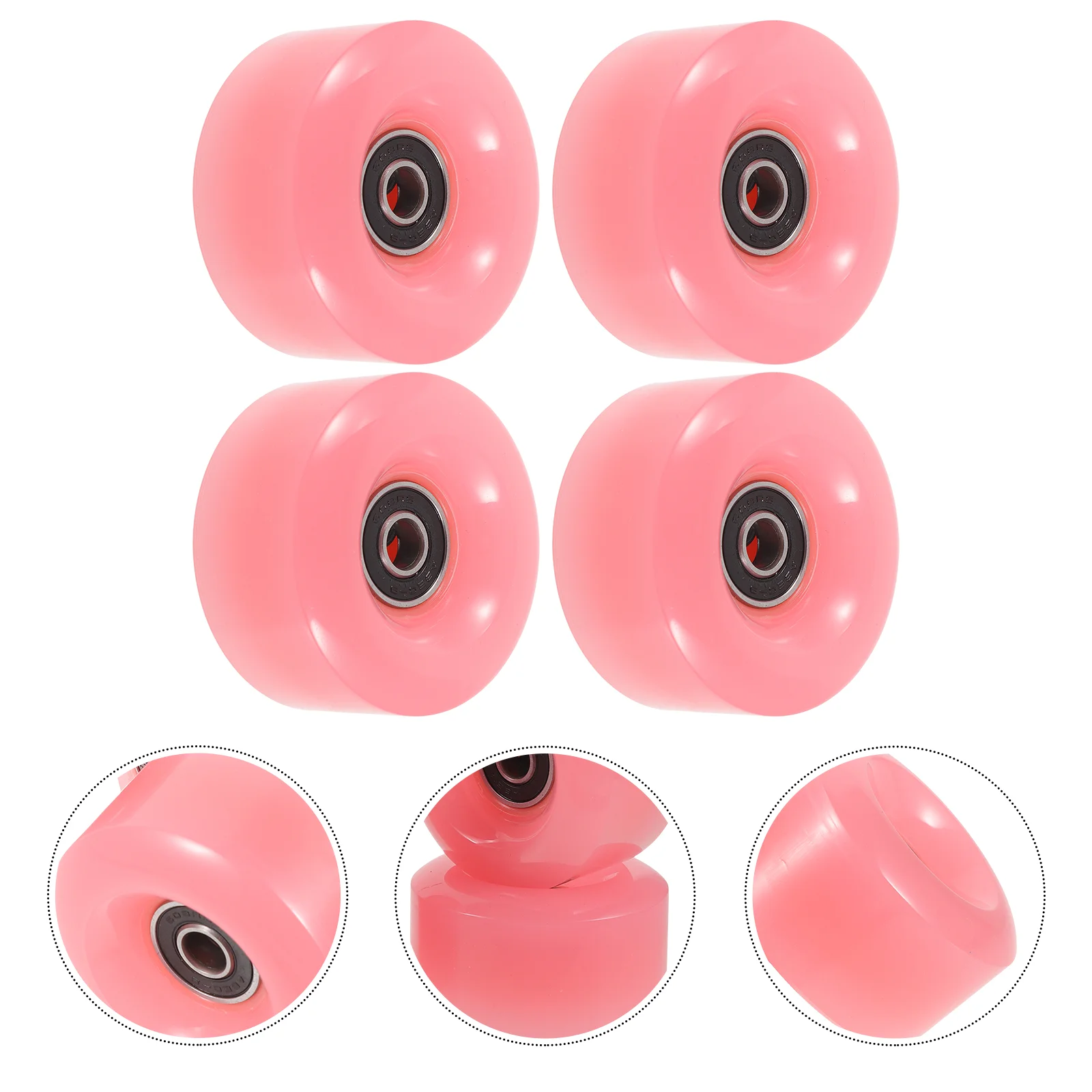 

4 Pcs Roller Skating Skates Wheels Accessory Accessories Ice Board Outdoor Double Row