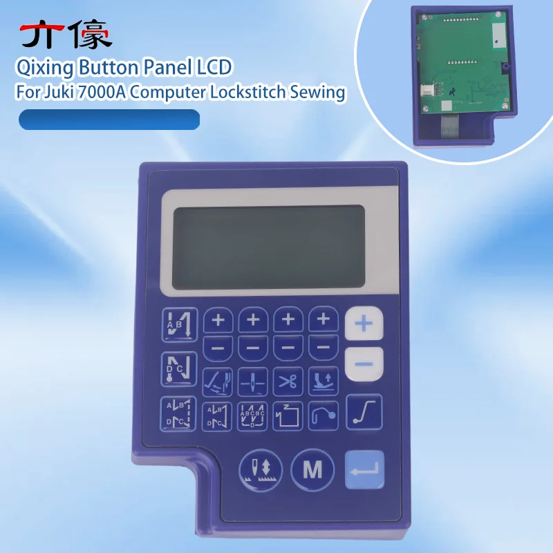 New Operation Panel Board Blue Display Assembly Qixing Button Panel Lcd for Juki 7000A Industrial Computer Lockstitch Sewing