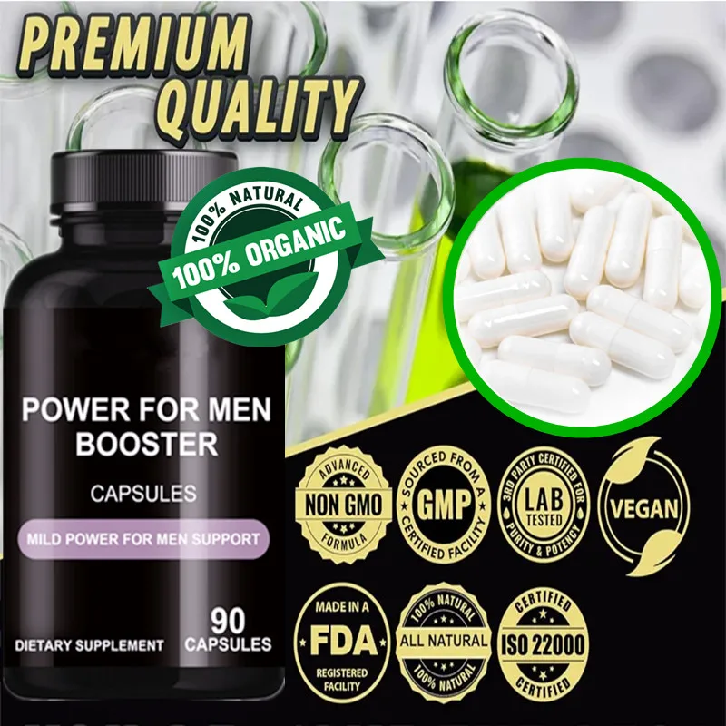 90 Caps Organic Maca Capsules for Horny Goat Weed Supplement Natural Ginseng Muscle Builder Enlargement Pills