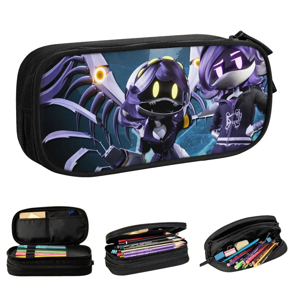 

Cartoon Murder Drones Pencil Case Fun Pen Holder Bag for Student Large Storage School Supplies Zipper Pencilcases