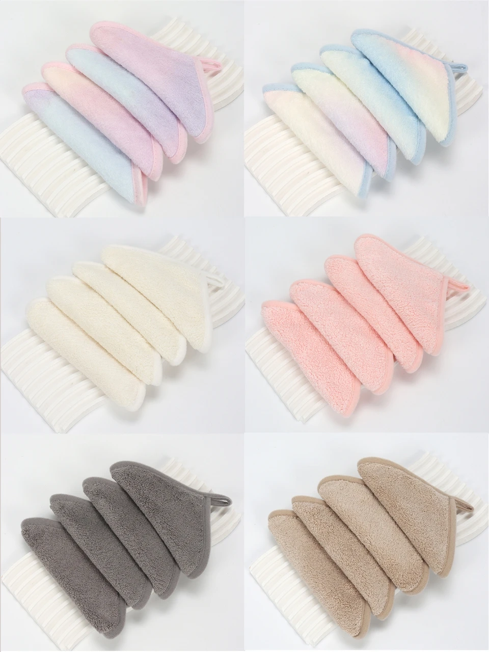 5/10/20 pezzi panni per il viso in microfibra riutilizzabili struccante panno asciugamani per il trucco viso tamponi per la pulizia profonda strumenti di bellezza per la cura della pelle