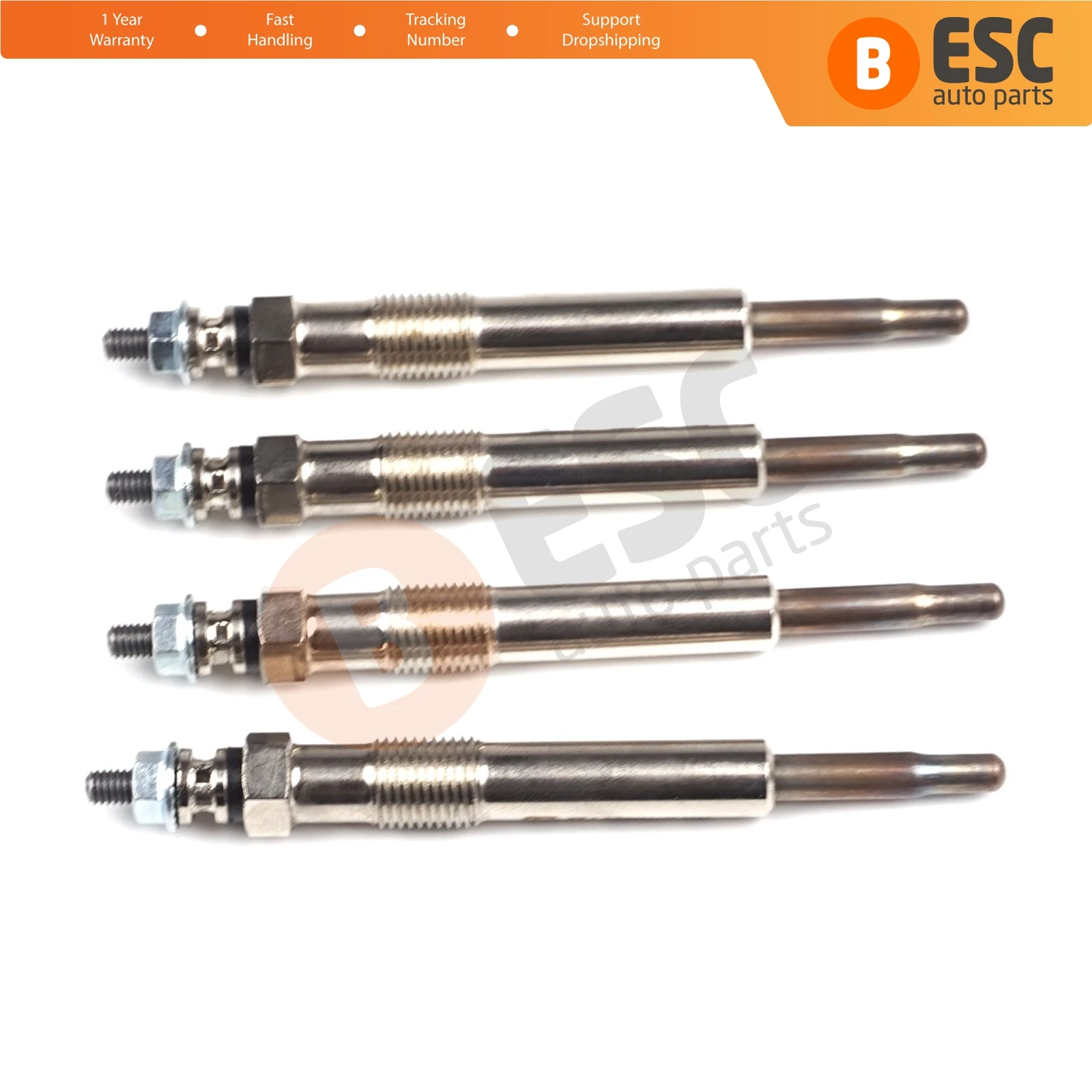 ESC Auto Parts EGP28-1 4 Pcs Heater Glow Plugs GX96, XS4U6M090AB, GN993 for Ford 1.8 Fast Shipment Ship From Turkey