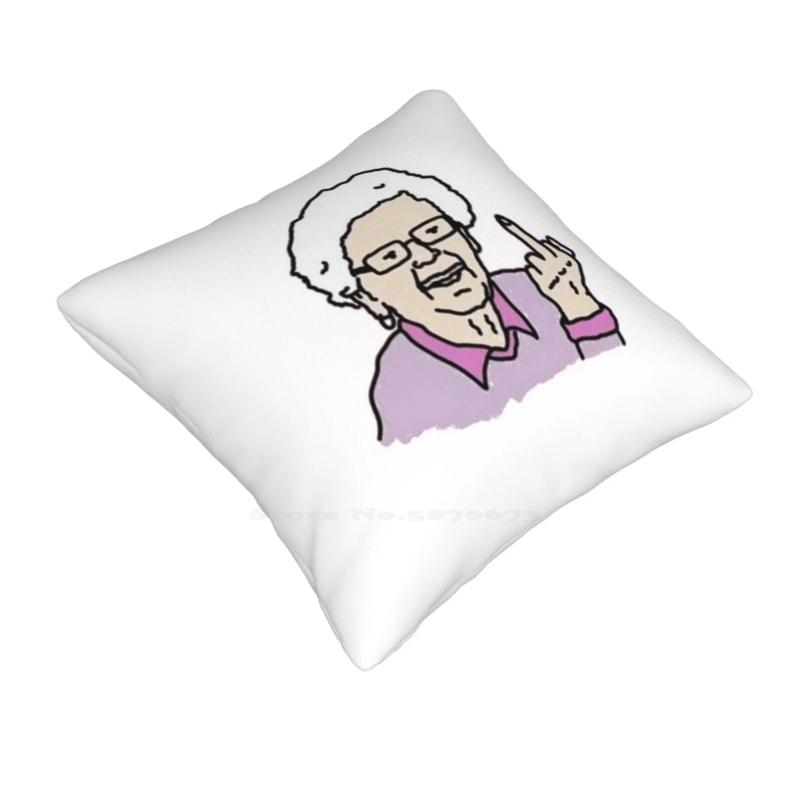 Bad Grandma Soft Comfortable Pillowcase Grandmother Grandparents Mom Happy Granny Familytime Granddaughter Grandson Memories