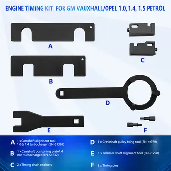 Sada na rozvody vačkového hřídele vhodná pro motory Buick Excelle, Vallan, Chevrolet Cruze, Roewe RX5, 1.5T, 1.4 a 1.0. 10 nejlepší prodej přípravek pro načasování Chevroletu - №9