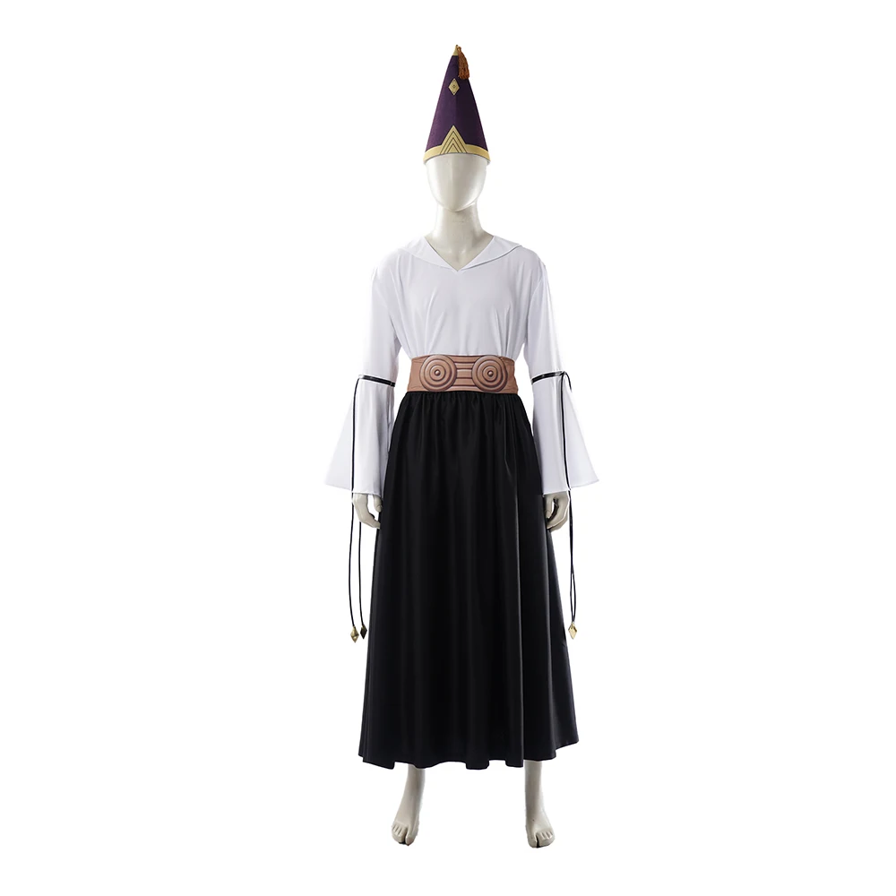 Olruggio Cosplay Costume Men Hat Cloak Dress Anime Tongari Cos Boushi no Atelier Roleplay Witch Hat Disguise Atelier Halloween view 3