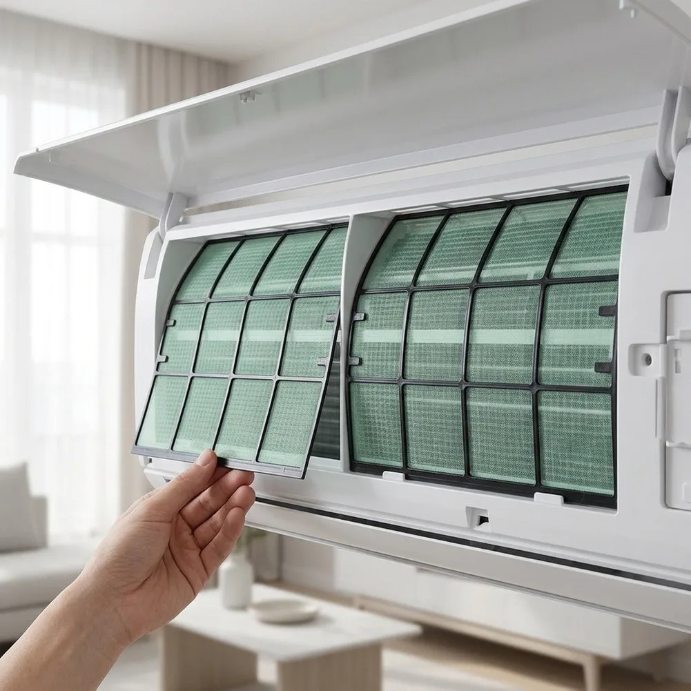 Air Conditioning Accessory Dust Screen Easy Install Indoor Air Conditioning Protection Reliable Air Conditioning Accessory