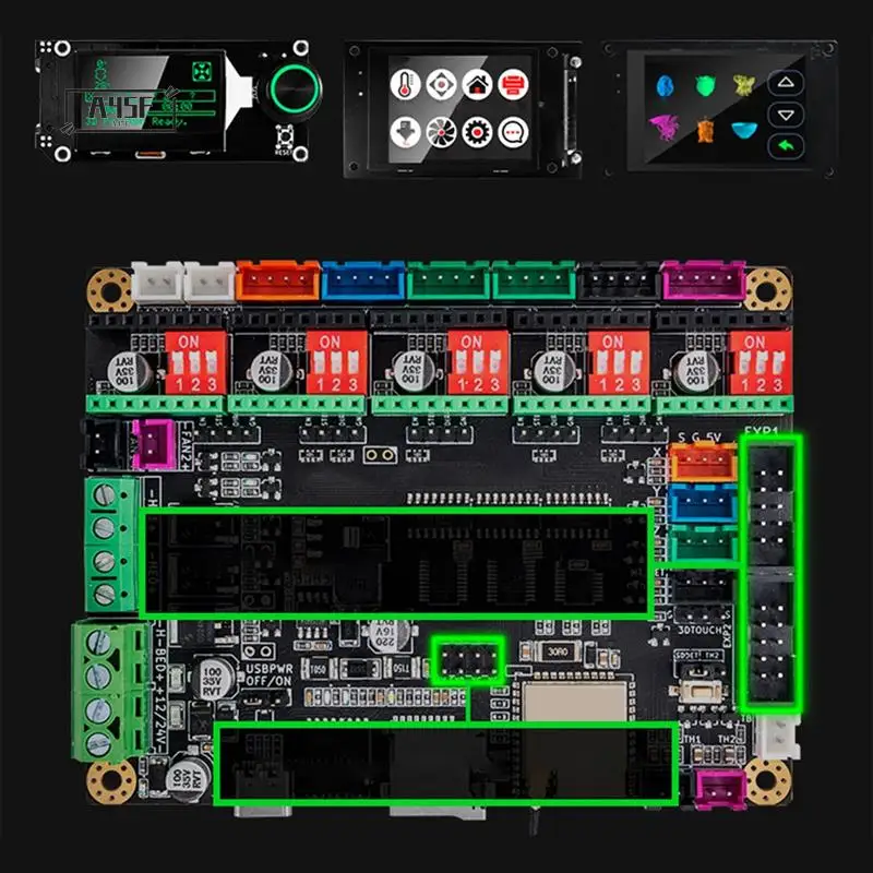 

A45F-Mks Tinybee плата контроллера материнская плата 32-битный 3D-принтер комплекты платы управления поддержка мини 12864 ЖК-дисплей V3 12864 ЖК-панель