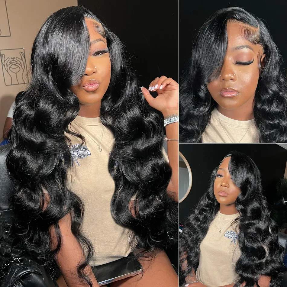 

180% HD Transparent Body Wave Lace Frontal Wigs 30 40 Inch Water Wave 13x4 13x6 Front Human Hair Brazilian Wig For Black Women