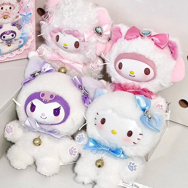 

Sanrio Characters Shining Meow Meow Series Blind Box Kuromi Surprise Bag Mystery Box My Sweet Piano Pendant Vinyl Doll Toys Gift