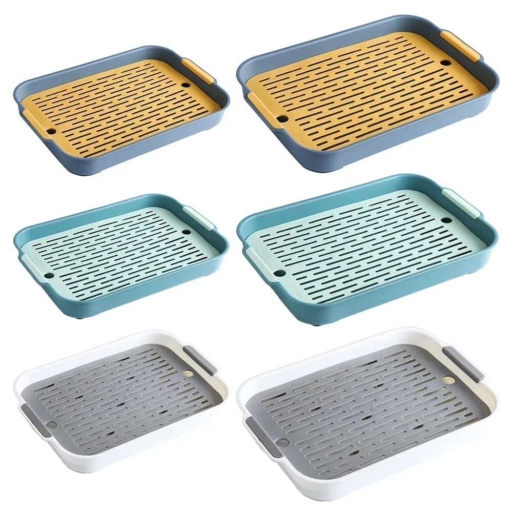 

Tray Rabbit Litter Tray Large Space Smooth Corner Detachable Design Heightened Grid Design 27x18.5x4cm 36.5x24.5x4.9cm Green