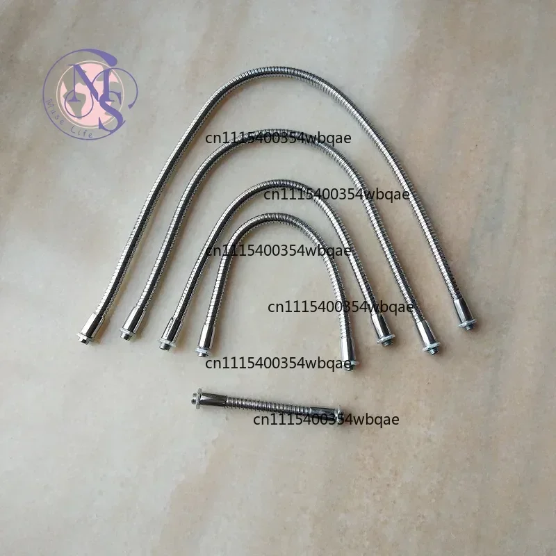ZOCI-FOR-1Pcs M8 Metal Gooseneck Hose M8 M10 Male Thread Bendable Tube Fit Desk Lamp DIY Lighting Bracket Accessory