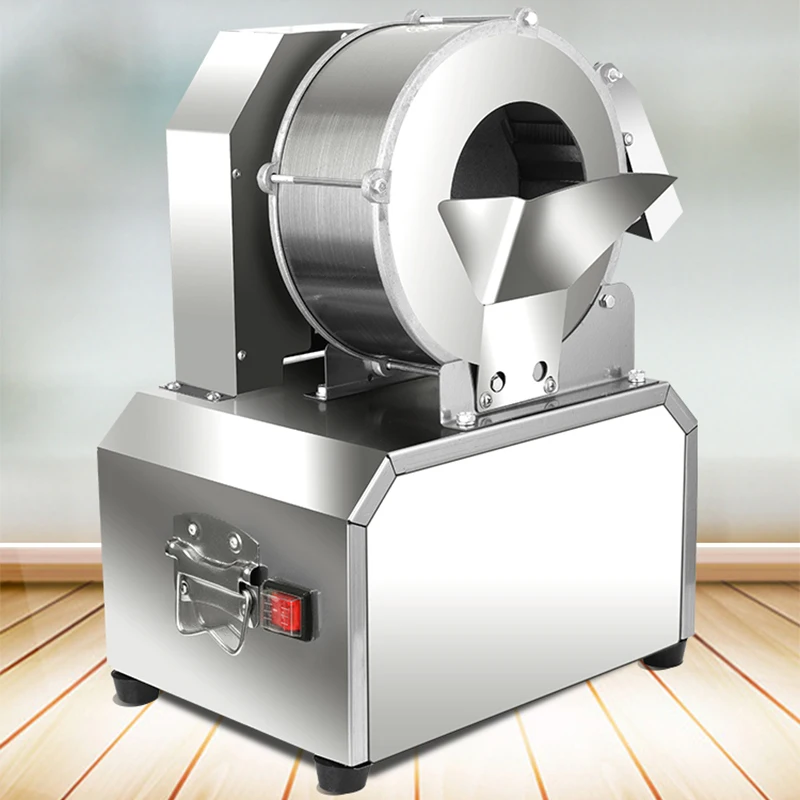 100-150KG/H 상업용 전기 감자 당근 슬라이서 야채 식품 파쇄 기계 감자 무 슬라이스