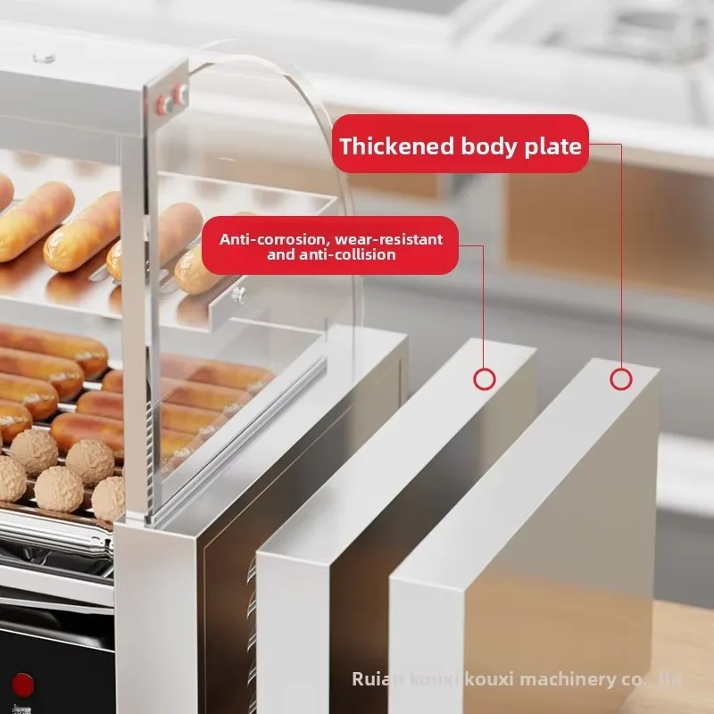 Sausage Grill Taiwanese Hot Dog Maker Commercial Sausage Roaster Compact Fully Automatic Home Desktop Ham-Sausage Mini Size